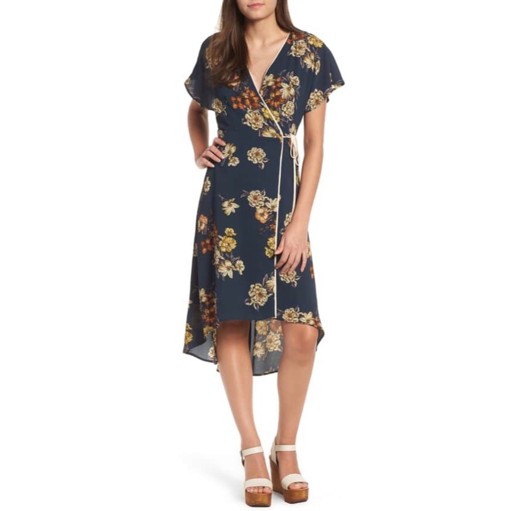 NWOT Lieth Floral Wrap Dress